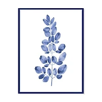 Designart Eucalyptus bleu marine II ART MURAL À CADRE FLOTTÉ