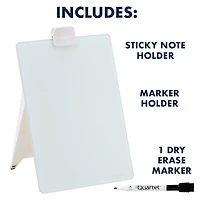 Quartet Desktop Glass Dry-Erase Easel 9" x 11"