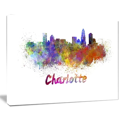 Design Art La Ligne D'Horizon De Charlotte Art Sur Toile