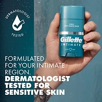 Bâton anti-friction pubien Gillette Intimate, réduit le frottement et l’irritation, facile à appliquer, testé sous contrôle dermatologique