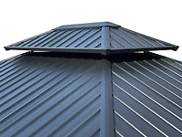 Yosemite 10x12 Double Steel Roof Gazebo Aluminum Posts