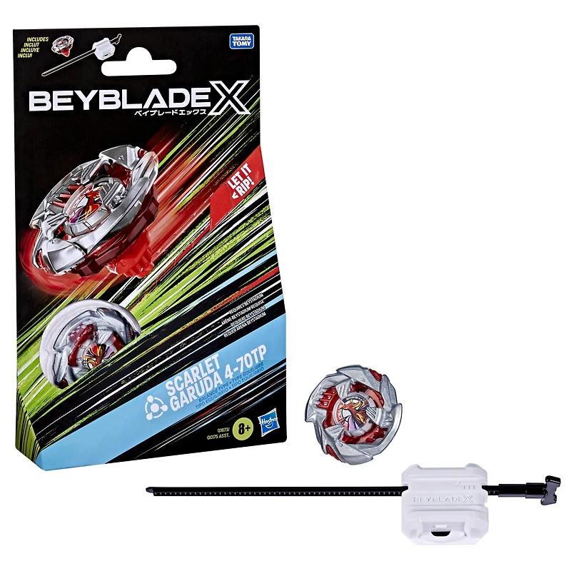 Beyblade X Scarlet Garuda 4-70TP BX Starter Pack Top and Launcher