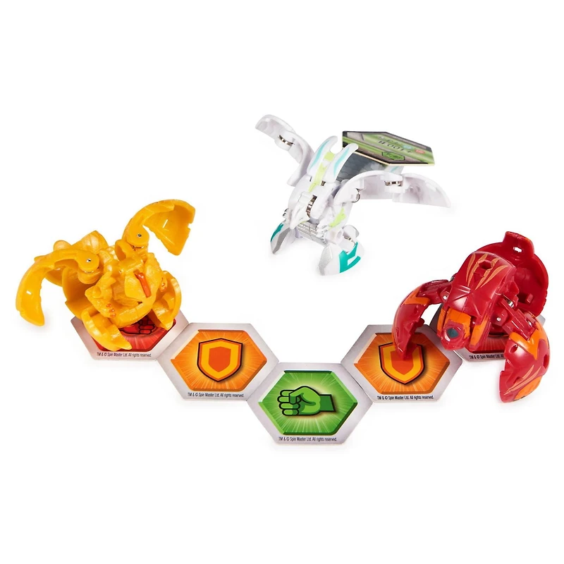 Bakugan Legends Starter Pack, Coffret de 3, Sairus Ultra avec Auxillataur et Cycloid, Figurines articulées à collectionner, à partir de 6 ans