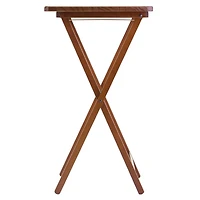 Winsome Alex 5-PC Snack Table Set in Walnut finish