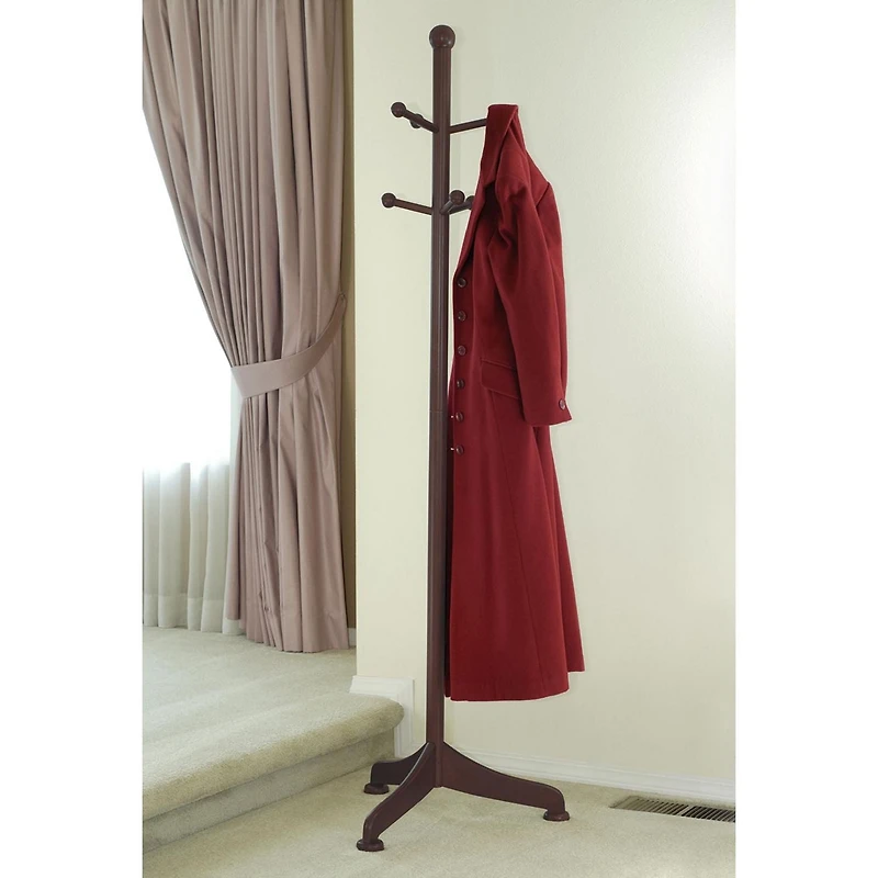 Porte-manteau Winsome Philip, finition noyer
