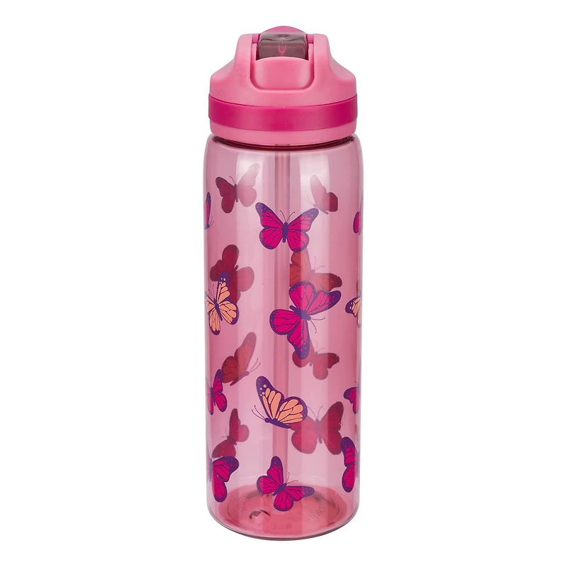 Cool Gear 25 Fluid Ounce Pier Sipper - Polka Dot Butterflies, BPA Free Carrying Loop