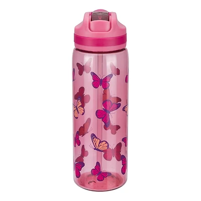 Cool Gear 25 Fluid Ounce Pier Sipper - Polka Dot Butterflies BPA Free Carrying Loop