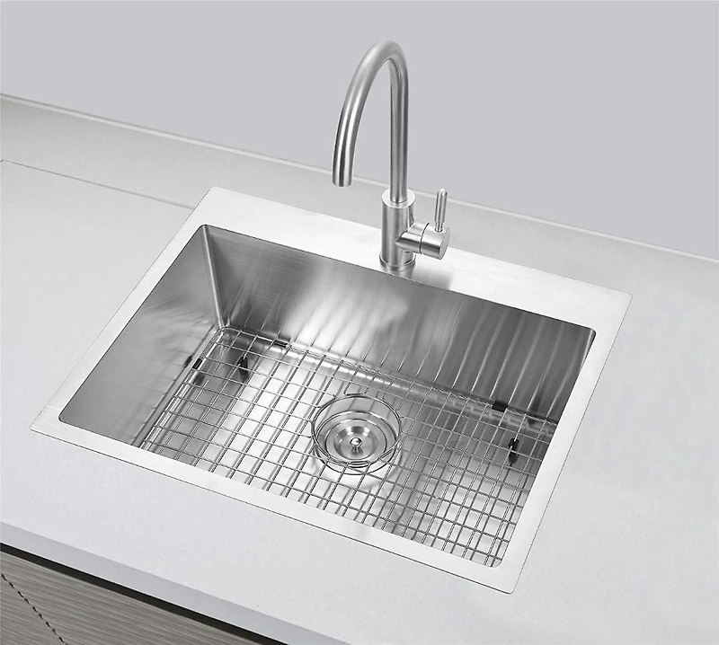 American Imaginations 25-in. W CUPC Approved Stainless Steel Kitchen Sink With 1 Bowl And 18 Gauge AI-29367