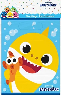 8 Baby Sharks Loot Bags