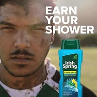 Irish Spring Ultimate Wake Up Tea Tree Face & Body Wash for men, Moisturizing body wash washes away bacteria - 18 fluid ounce (532mL).