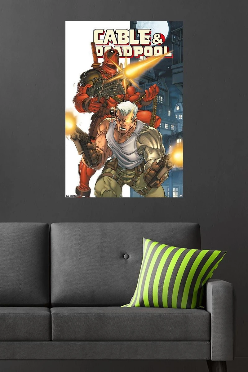 Marvel Comics Deadpool and Cable Wall Poster, 22.375" x 34"