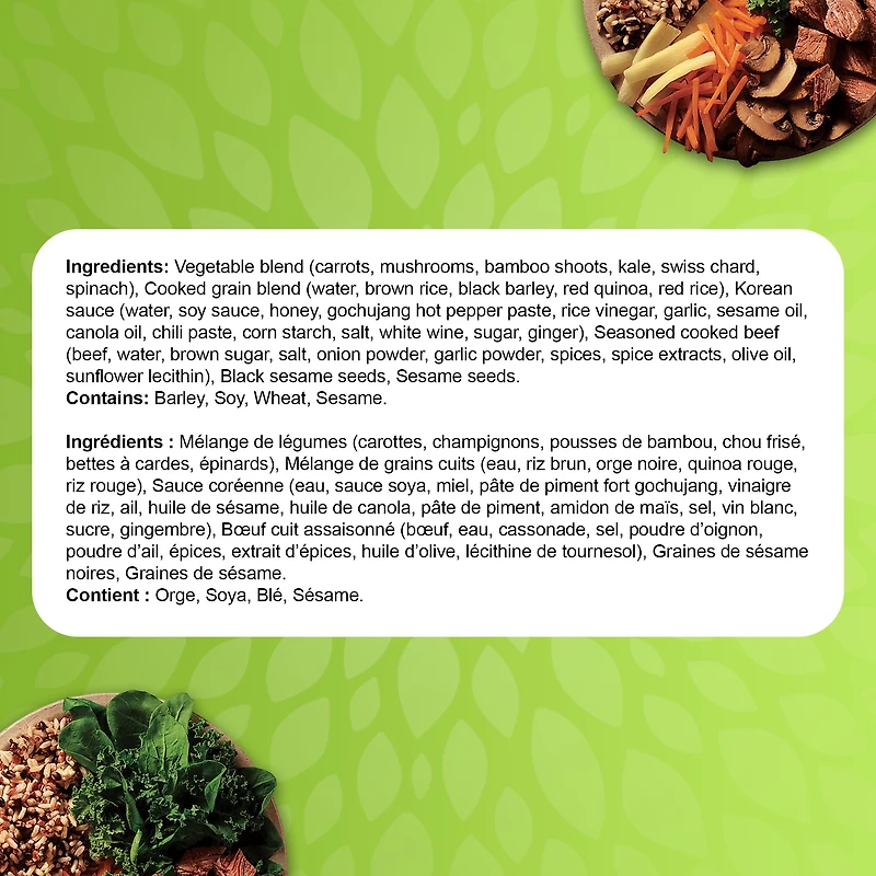 Healthy Choice™ Bols Energie; bol de boeuf d'inspiration coréenne 269g