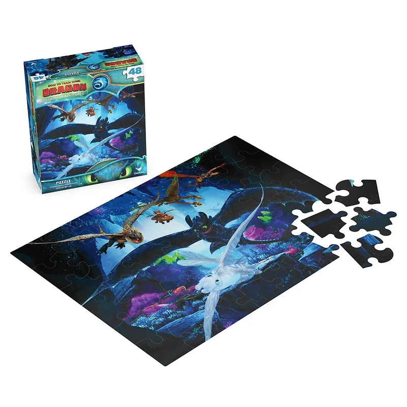How to Train Your Dragon 48-Piece Puzzle, for Families and Kids Ages 4 and up