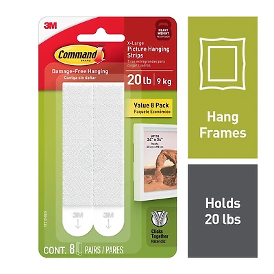 Command Picture Hanging Strips, 17217-8EF