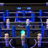 Table soccer ATOMIC Azure DEL Light Up 58 po noire