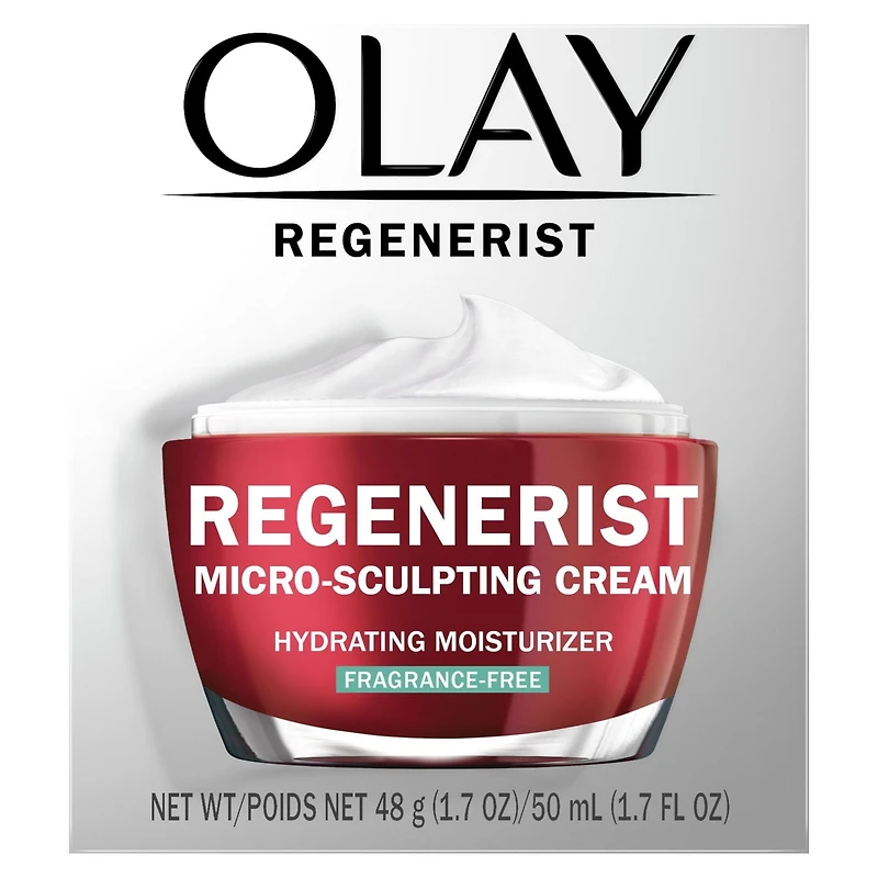 Crème hydratante microsculptante pour le visage Olay Regenerist, non parfumée 50 mL