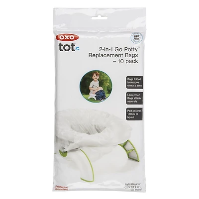 OXO Tot - Sacs de Rechange pour Petit Pot 2-en-1 - Petit Pot Autonome Compact pour la Maison Ou en Déplacement