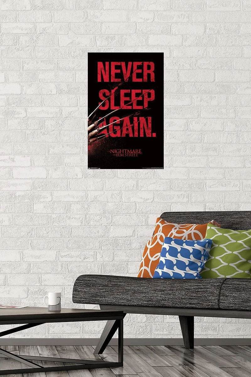 A Nightmare on Elm Street - Sleep Wall Poster, 22.375" x 34" Framed