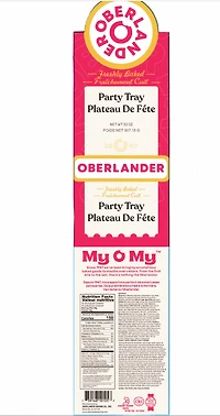 Plateau de fête Oberlander Noël 907g Plateau de fête de Noël