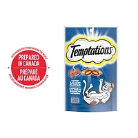 Gâteries pour chats Temptations saveur de saumon savoureux