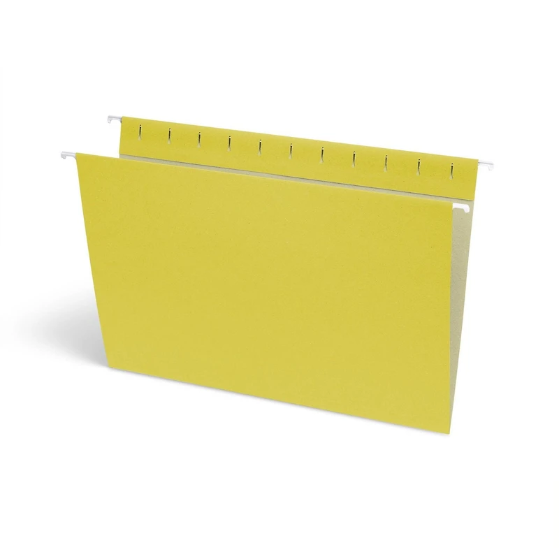 Continental Letter Size Hanging Folders. Yellow Colour, 6 Count