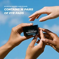 Vitamasques Patchs contour des yeux hydrogel dorés anti-cernes et décongestionnants - Pot de 16 paires