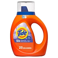 Détergent à lessive liquide Tide en eau froide, détergent liquide, parfum Bouquet d’iris, compatible avec les laveuses HE, 1 L, 25 brassées 1L