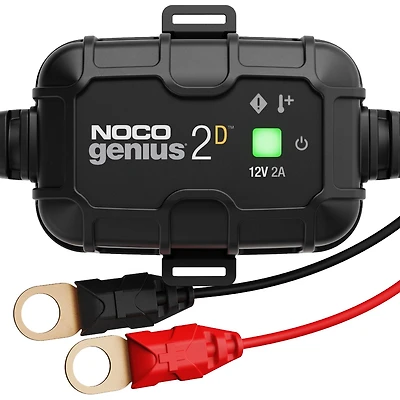 NOCO GENIUS2D, chargeur de batterie de voiture à montage direct 2 A, chargeur automobile 12 V, mainteneur de batterie, chargeur d'entretien, chargeur flotteur et désulfateur pour batteries marines, VT