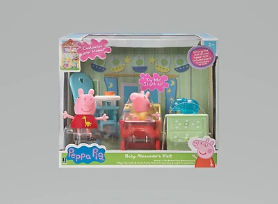 Peppa Pig Little Rooms Playtime avec Peppa et Baby Alexander