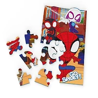 Marvel, 25-Piece Jigsaw Foam Squishy Puzzle Go Spidey! Disney Junior Spidey and his Amazing Friends Show, for Kids Ages 4 and up