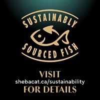 Nourriture humide pour chats adultes SHEBA GRAVY INDULGENCE PERFECT PORTIONS en format variété, repas au poulet, repas au bœuf et repas au saumon dans une généreuse sauce NB-24M