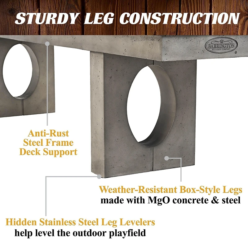 11 ft Aurora Outdoor All-Weather Shuffleboard Table, All Acessories Included, By Barrington Billiards