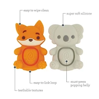 Teethimal Pop Pals Koala Fox, Teethable pals