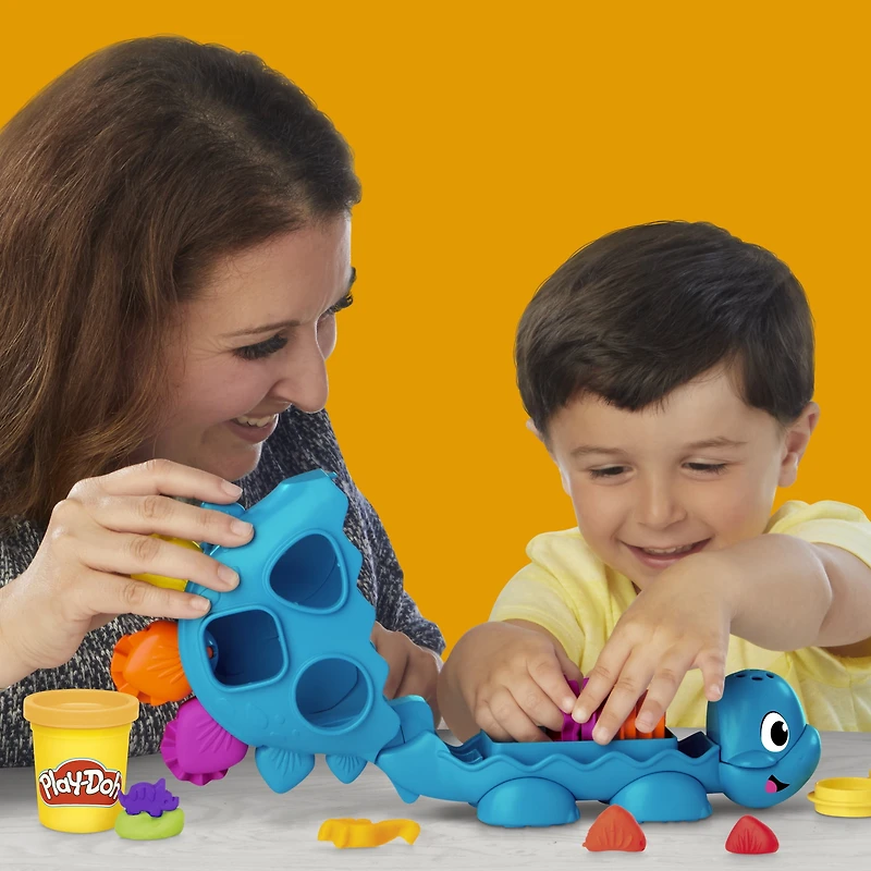 Play-Doh Starters Dino des formes et couleurs, jouet de pâte à modeler