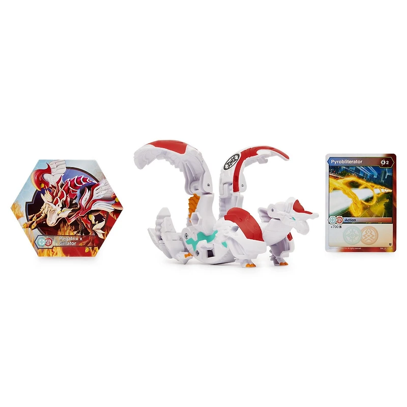 Bakugan Deka, Fusion Pegatrix x Gillator, Figurine transformable géante à collectionner, pour les enfants à partir de 6 ans