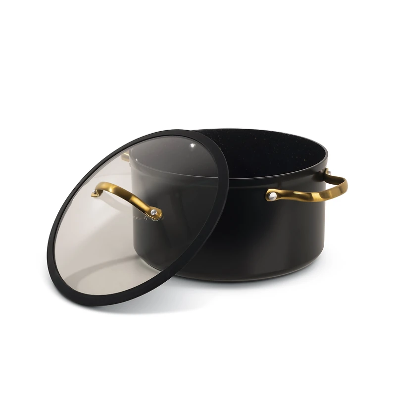 Batterie de cuisine en aluminium 32 pièces Thyme & Table - Noir