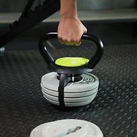Haltère russe réglable 5 lb-40 lb GoZone – Noir/gris/vert Conception compacte