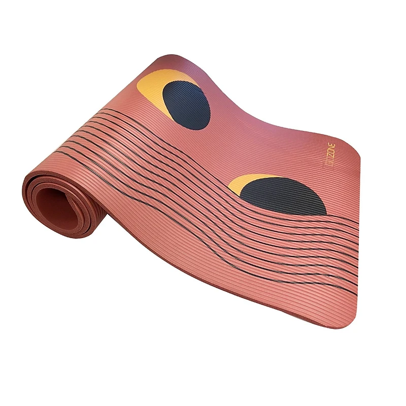 Tapis d’exercice avec phases lunaires imprimées de 10 mm – 61 cm x 172,7 cm, Combinaison chaude
