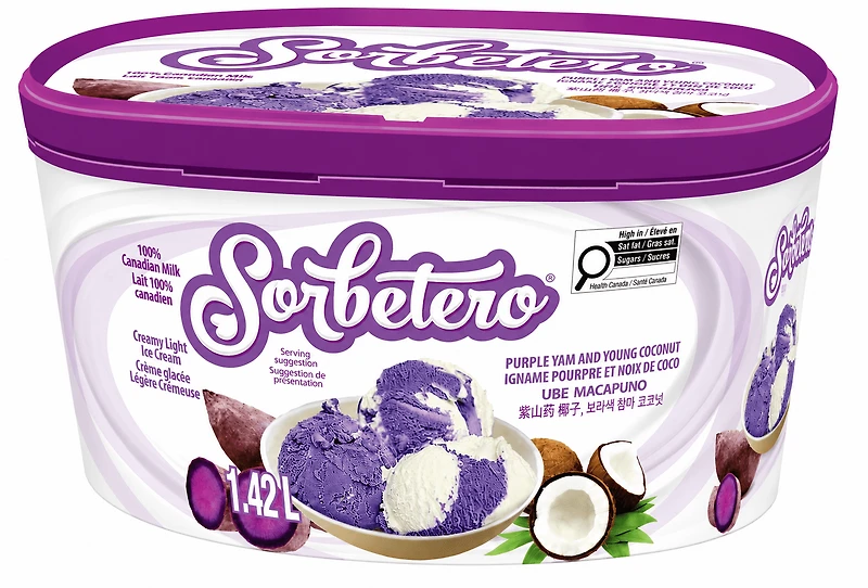 Sorbetero Ube Macapuno Ice Cream