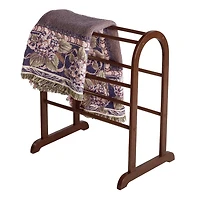 Eleanor Quilt Rack Walnut Finish