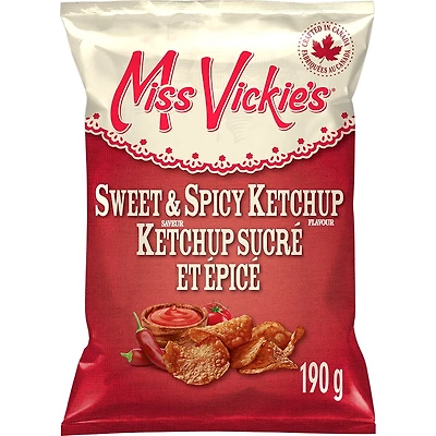 Miss Vickie's Croustilles Saveur Ketchup sucré et 190g