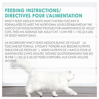 Fancy Feast Medleys Blanc de Poulet à la Toscane dans une Sauce Savoureuse, Nourriture Humide pour Chats 85 g 85 g