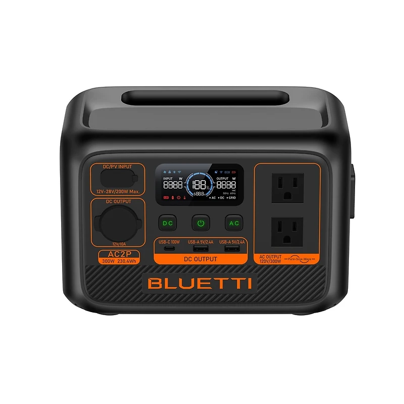 BLUETTI Premium Series AC2P Portable Power Station | 230.4Wh