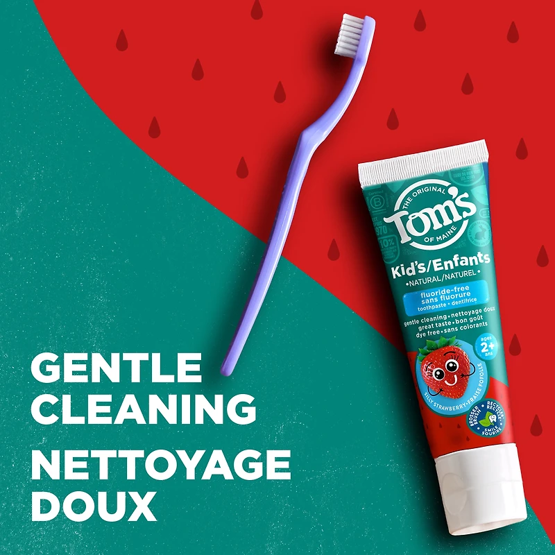 Tom’s of Maine Dentifrice sans Fluorure pour Enfants, Silly Strawberry, 90 ml