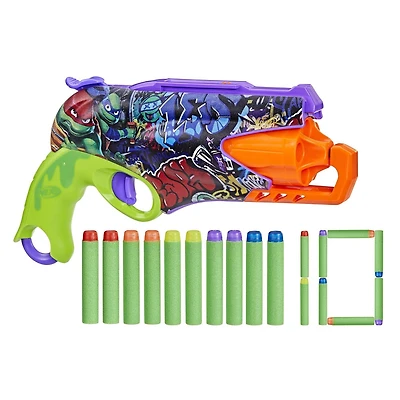 Nerf Teenage Mutant Ninja Turtles, blaster et 10 fléchettes Nerf Elite À partir de 8 ans