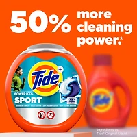 Capsules de détergent à lessive Tide Power Pods avec Febreze Sport, fraîcheur Febreze avec Sport Odor Defense 45CT