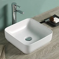 American Imaginations -in. W Above Counter Bathroom Vessel Sink For Wall Mount Wall Mount Drilling AI