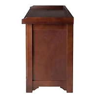 Milan 4pc Storage Bench with Basket in Walnut