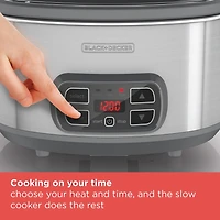 Black + Decker 7-qt Locking Lid Digital Slow Cooker