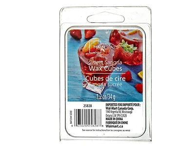 MAINSTAYS SANGRIA SUCRÉE CUBES DE CIRE 1,2 oz / 34 grammes
